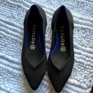 Rothy's The Point Black flats size 7